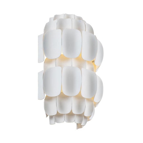 Varaluz Swoon 2 Light Sconce Matte White Model: 382W02MW