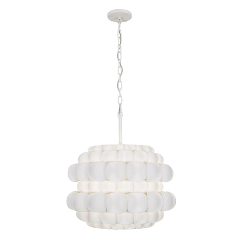 Varaluz Swoon 3 Light Pendant Matte White Model: 382P03MW