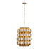 Varaluz Swoon 6 Light Foyer Antique Gol Gold Dust Model: 382F06AGGD