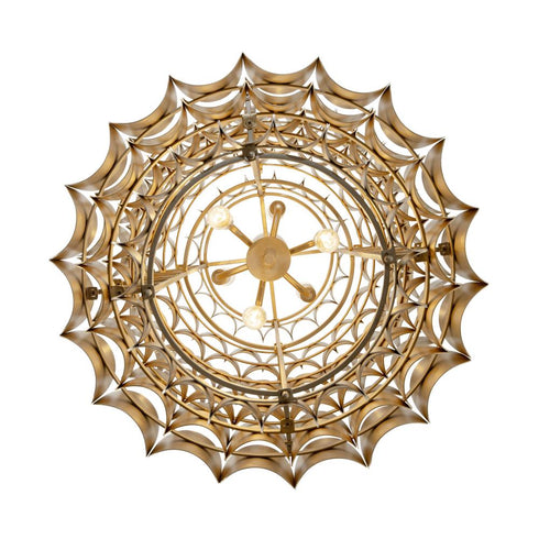 Varaluz Swoon 6 Light Foyer Antique Gol Gold Dust Model: 382F06AGGD
