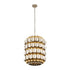 Varaluz Swoon 6 Light Foyer Antique Gol Gold Dust Model: 382F06AGGD