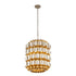 Varaluz Swoon 6 Light Foyer Antique Gol Gold Dust Model: 382F06AGGD