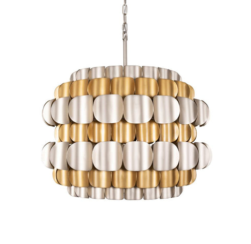 Varaluz Swoon 6 Light Pendant Antique Gol Gold Dust Model: 382P06AGGD