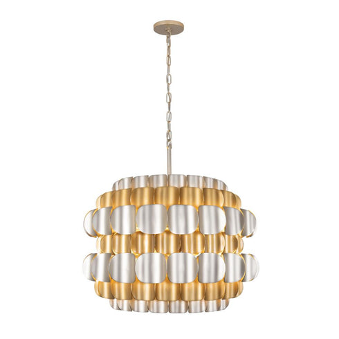 Varaluz Swoon 6 Light Pendant Antique Gol Gold Dust Model: 382P06AGGD