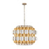 Varaluz Swoon 6 Light Pendant Antique Gol Gold Dust Model: 382P06AGGD