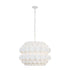 Varaluz Swoon 6 Light Pendant Matte White Model: 382P06MW