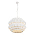 Varaluz Swoon 6 Light Pendant Matte White Model: 382P06MW