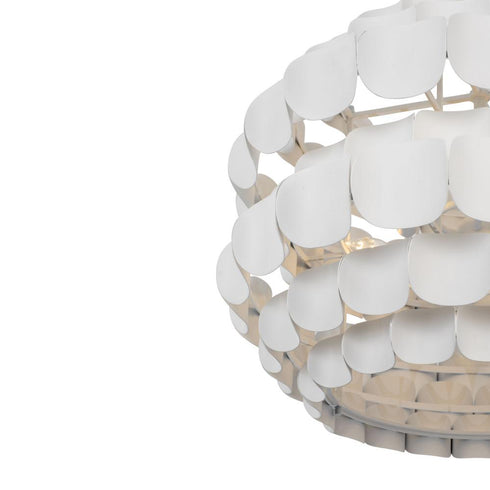 Varaluz Swoon 6 Light Pendant Matte White Model: 382P06MW