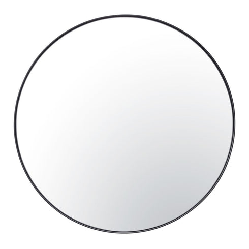 Varaluz Tablet 30 in Round Wall Mirror in Black Model: 458MI30BL