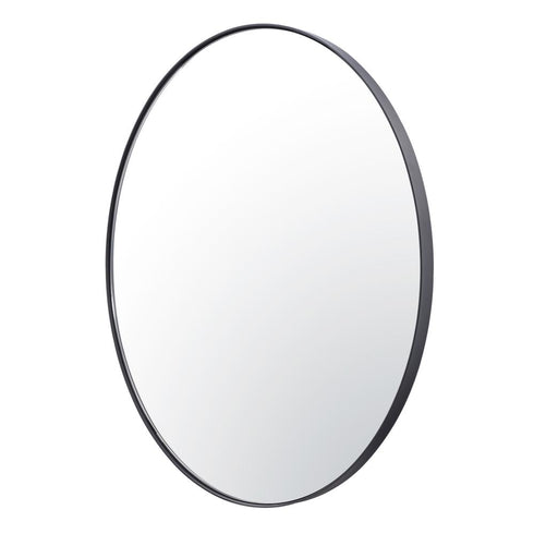 Varaluz Tablet 30 in Round Wall Mirror in Black Model: 458MI30BL