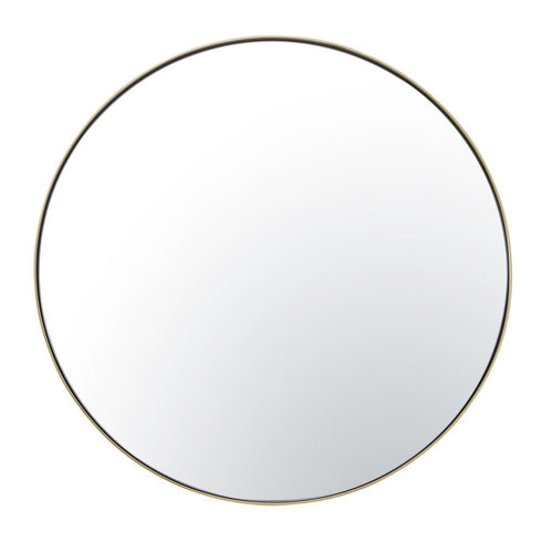 Varaluz Tablet 30 in Round Wall Mirror in Gold Model: 458MI30GO