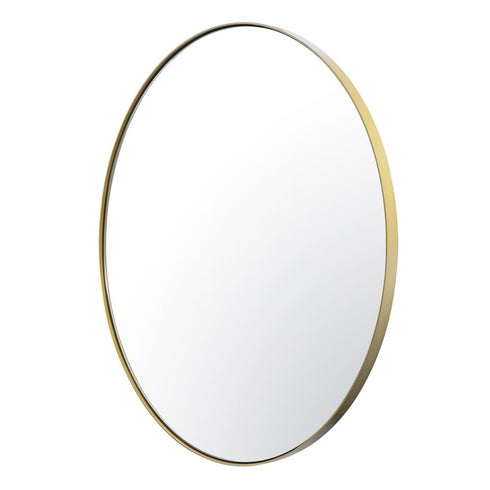 Varaluz Tablet 30 in Round Wall Mirror in Gold Model: 458MI30GO