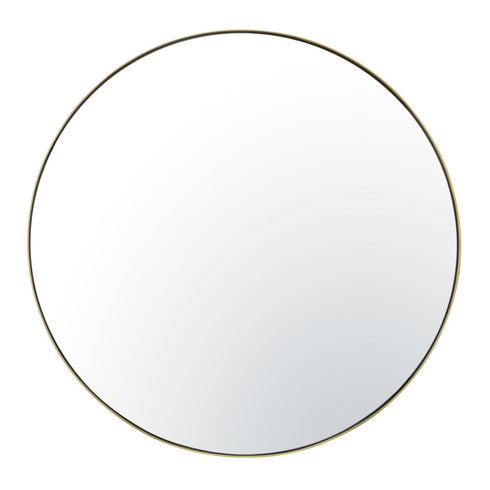Varaluz Tablet 40 in Round Wall Mirror in Gold Model: 458MI40GO