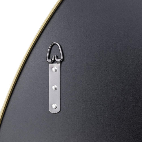 Varaluz Tablet 40 in Round Wall Mirror in Gold Model: 458MI40GO