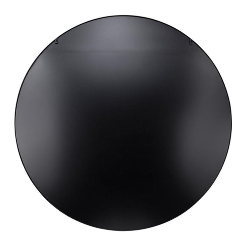 Varaluz Tablet 50 in Round Wall Mirror in Black Model: 458MI50BL