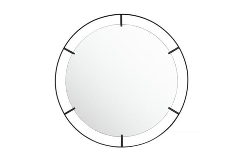 Varaluz Tabon 30 In Round Open Frame Mirror Black Model: 4DMI0134