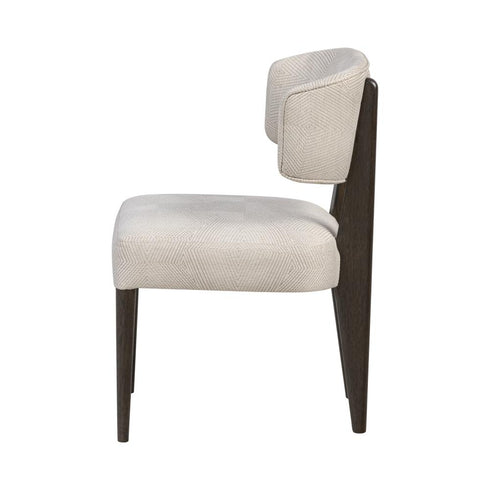 Varaluz Terra Dining Chair (Set of 2) Dark Brown Oa Ecru in Dark Brown Oak/Ecru Finish Model: 517CH21A