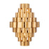 Varaluz Totally Tubular 2 Light Sconce Antique Gol Model: 369W02AGCB