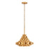 Varaluz Totally Tubular 4 Light Pendant Antique Gol Model: 369P04AGCB