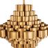 Varaluz Totally Tubular 5 Light Foyer Antique Gol Model: 369F05AGCB