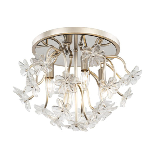 Varaluz Wildflower 4 Light Semi Flush Gold Dus Model: 378S04GDAR