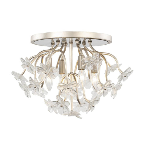 Varaluz Wildflower 4 Light Semi Flush Gold Dus Model: 378S04GDAR