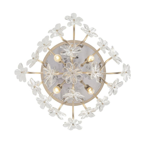 Varaluz Wildflower 4 Light Semi Flush Gold Dus Model: 378S04GDAR