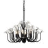 Varaluz Wildflower 6 Light Chandelier Matte Black Model: 378C06MB