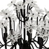 Varaluz Wildflower 6 Light Chandelier Matte Black Model: 378C06MB