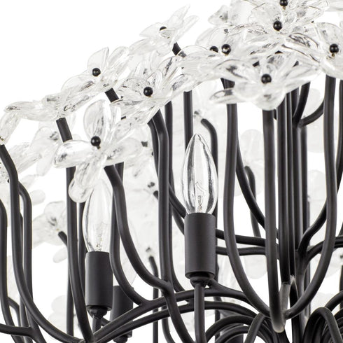 Varaluz Wildflower 8 Light Chandelier Matte Black Model: 378C08MB