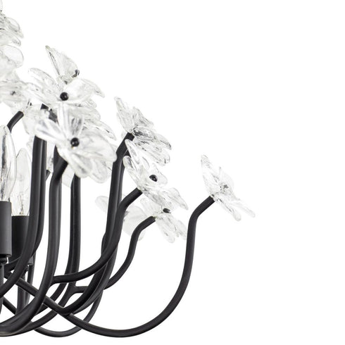 Varaluz Wildflower 8 Light Chandelier Matte Black Model: 378C08MB