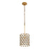 Varaluz Winsor Windsor 1 Light Crystal Pendant French Gol Model: 345P01FGMB