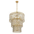 Varaluz Winsor Windsor 13 Light 3 Tier Crystal Chandelier Model: 345C13FGMB