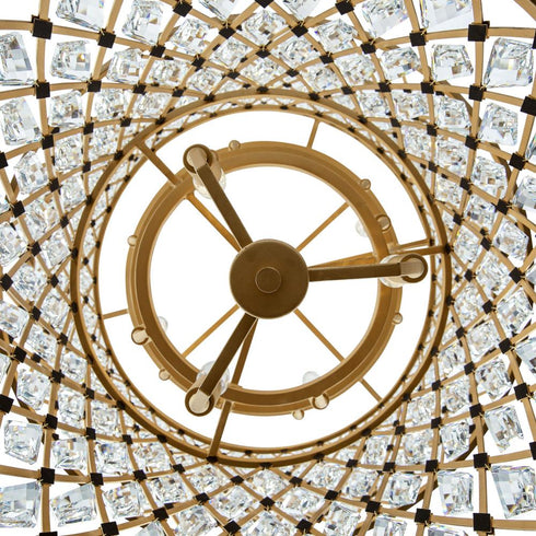 Varaluz Winsor Windsor 13 Light 3 Tier Crystal Chandelier Model: 345C13FGMB