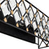 Varaluz Winsor Windsor 4 Light Crystal Bath Carbo Havana Model: 345B04CBHG