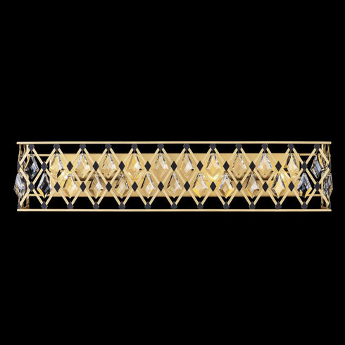 Varaluz Winsor Windsor 4 Light Crystal Bath French Gol Model: 345B04FGMB