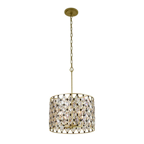 Varaluz Winsor Windsor 4 Light Crystal Pendant French Gol Model: 345P04FGMB