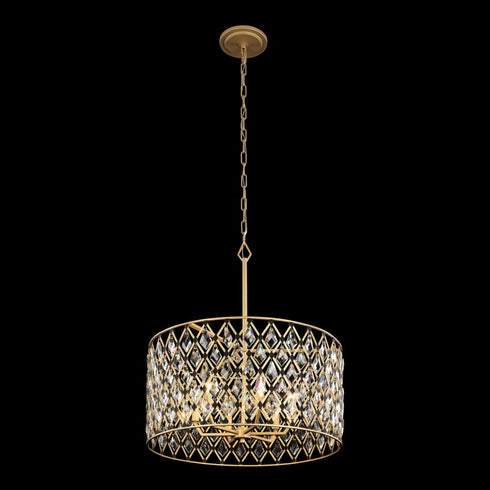 Varaluz Winsor Windsor 6 Light Crystal Pendant French Gol Model: 345P06FGMB