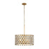 Varaluz Winsor Windsor 6 Light Crystal Pendant French Gol Model: 345P06FGMB