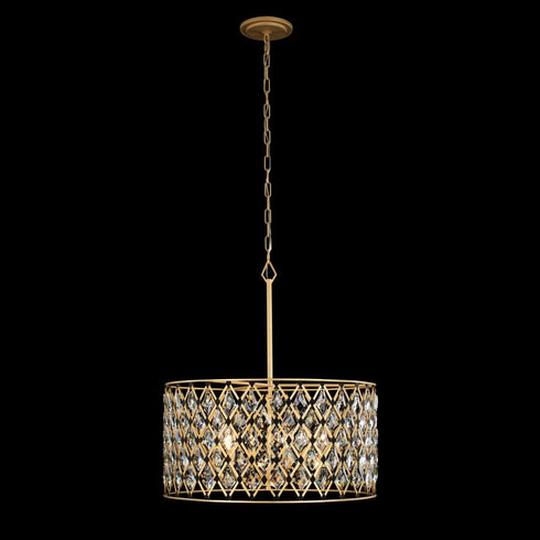 Varaluz Winsor Windsor 6 Light Crystal Pendant French Gol Model: 345P06FGMB