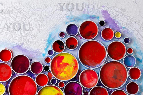 Varaluz Work Of Heart Red Mixed Media Wall Art Model: 4DWA0113