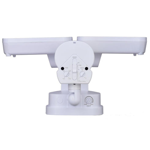 Vaxcel 10.75 in. 2 Light LED CCT Adj. Outdoor Motion Security Flood Light in White 240 Deg. Model: T0700