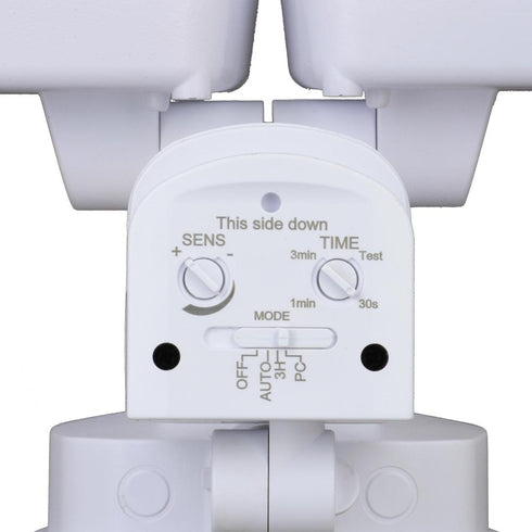 Vaxcel 10.75 in. 2 Light LED Outdoor Motion Sensor Security Flood Light in White 180 Deg. Model: T0698
