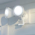 Vaxcel 11.75 in. 2 Light Outdoor Motion Sensor Security Flood Light in White 180 Degrees Model: T0694