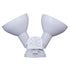 Vaxcel 11.75 in. 2 Light Outdoor Motion Sensor Security Flood Light in White 180 Degrees Model: T0694
