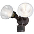 Vaxcel 6.75 in. 2 Light Outdoor Motion Sensor Security Flood Light in Bronze Model: T0693