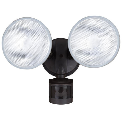 Vaxcel 6.75 in. 2 Light Outdoor Motion Sensor Security Flood Light in Bronze Model: T0693