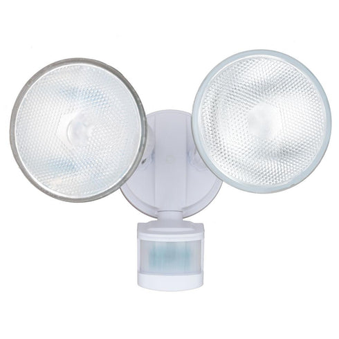 Vaxcel 6.75 in. 2 Light Outdoor Motion Sensor Security Flood Light in White Model: T0692