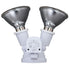 Vaxcel 6.75 in. 2 Light Outdoor Motion Sensor Security Flood Light in White Model: T0692