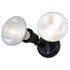 Vaxcel 6.75 in. 2 Light Outdoor Security Flood Light in Black Model: T0691
